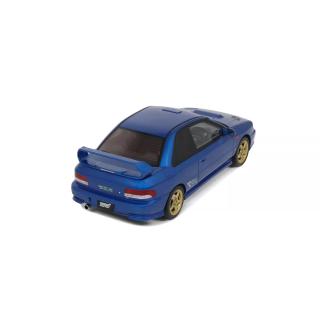 SUBARU IMPREZA WRX TYPE R STI VER. V LIMITED SONIC BLUE 1999 OttO mobile 1:18 Resinemodell (Türen, Motorhaube... nicht zu öffnen!)